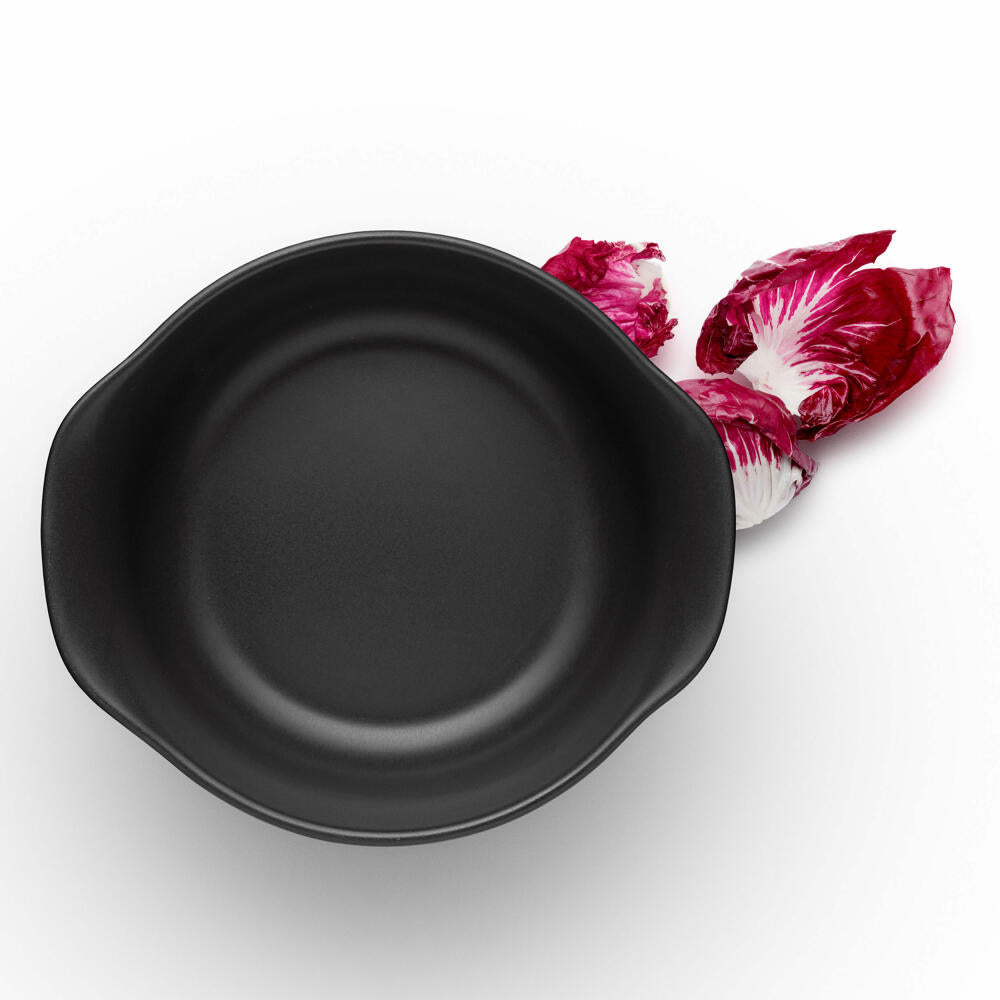 Eva Solo Nordic kitchen bowl, serving bowl, salad bowl, porcelain stoneware, black, Ø 18.5 cm, 1.2 L, 502795
