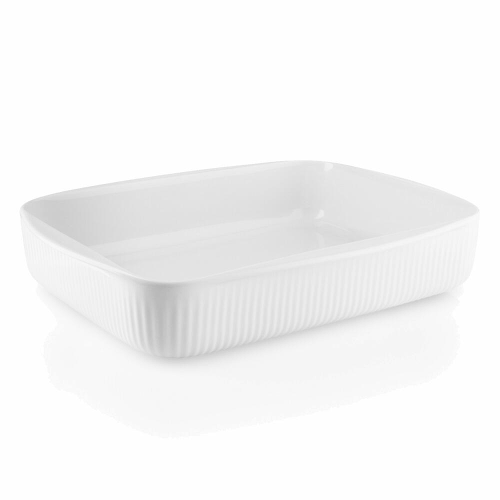 Eva Solo Legio Nova Auflaufform Mittel, Servierform, Gratinform, Lasagne, Porzellan, Weiß, 30 x 24 cm, 887279