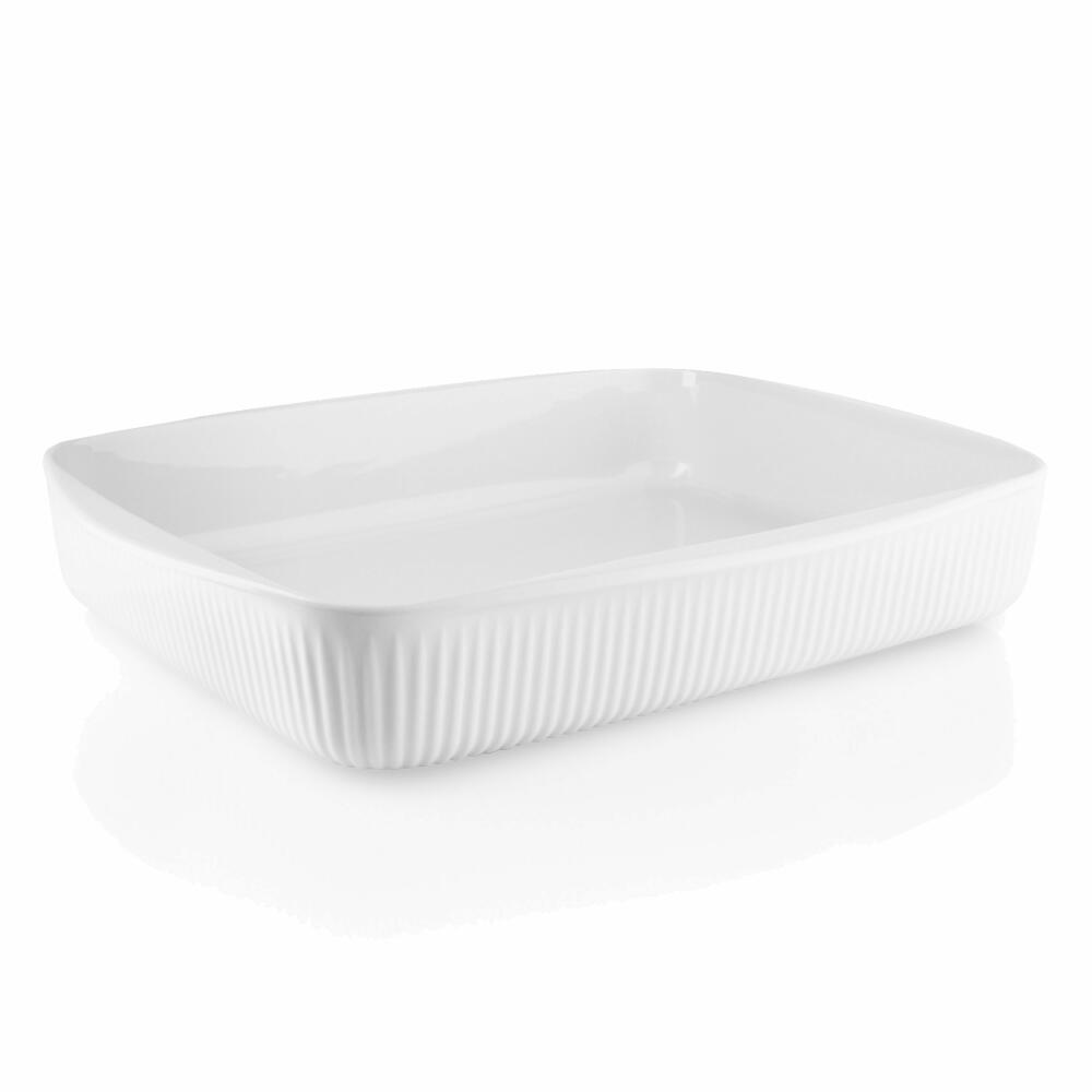 Eva Solo Legio Nova Auflaufform Groß, Servierform, Gratinform, Lasagne, Porzellan, Weiß, 36 x 29 cm, 887280