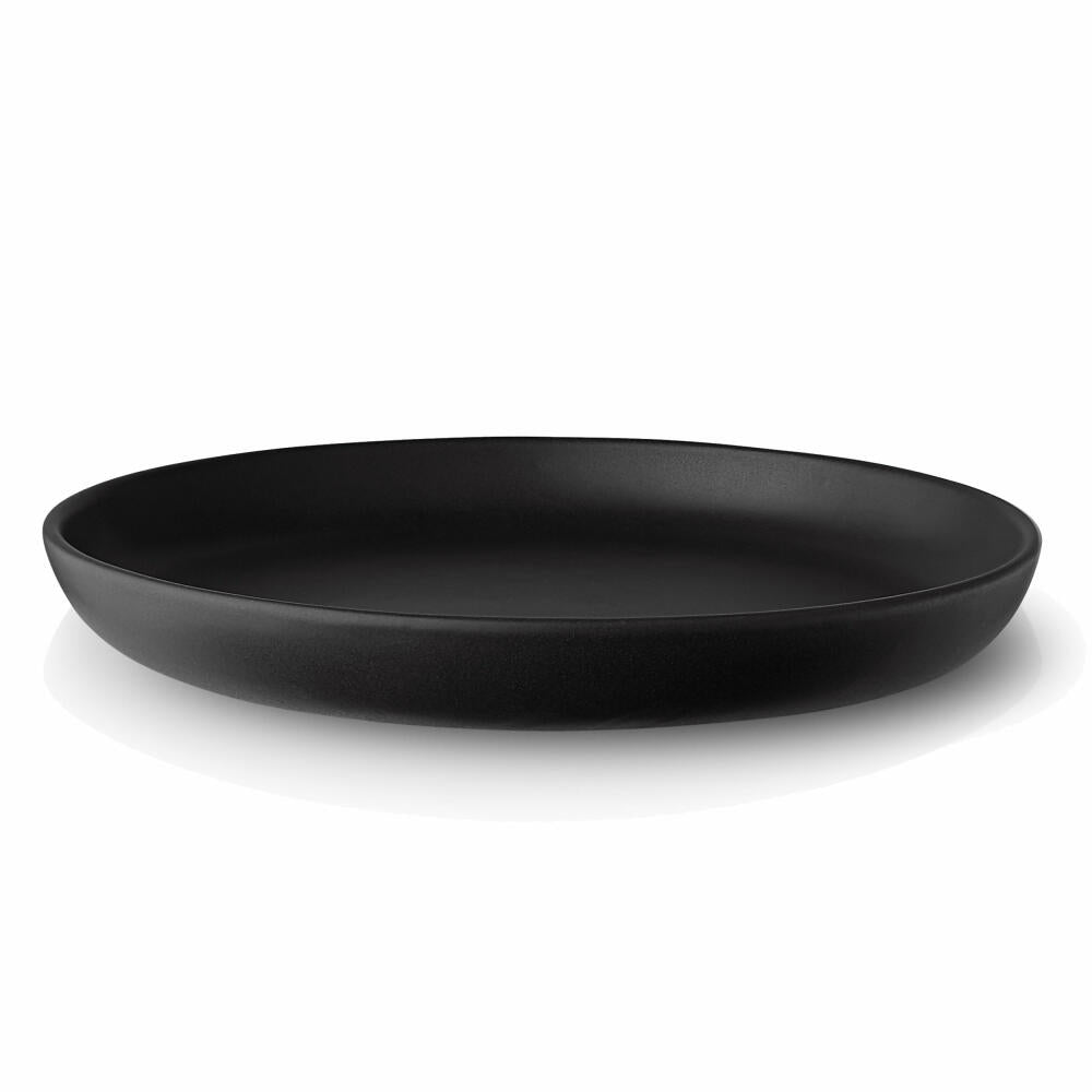 Eva Solo Nordic kitchen plate, cake plate, dessert plate, kitchen, enjoy, porcelain stoneware, black, Ø17 cm, 502789