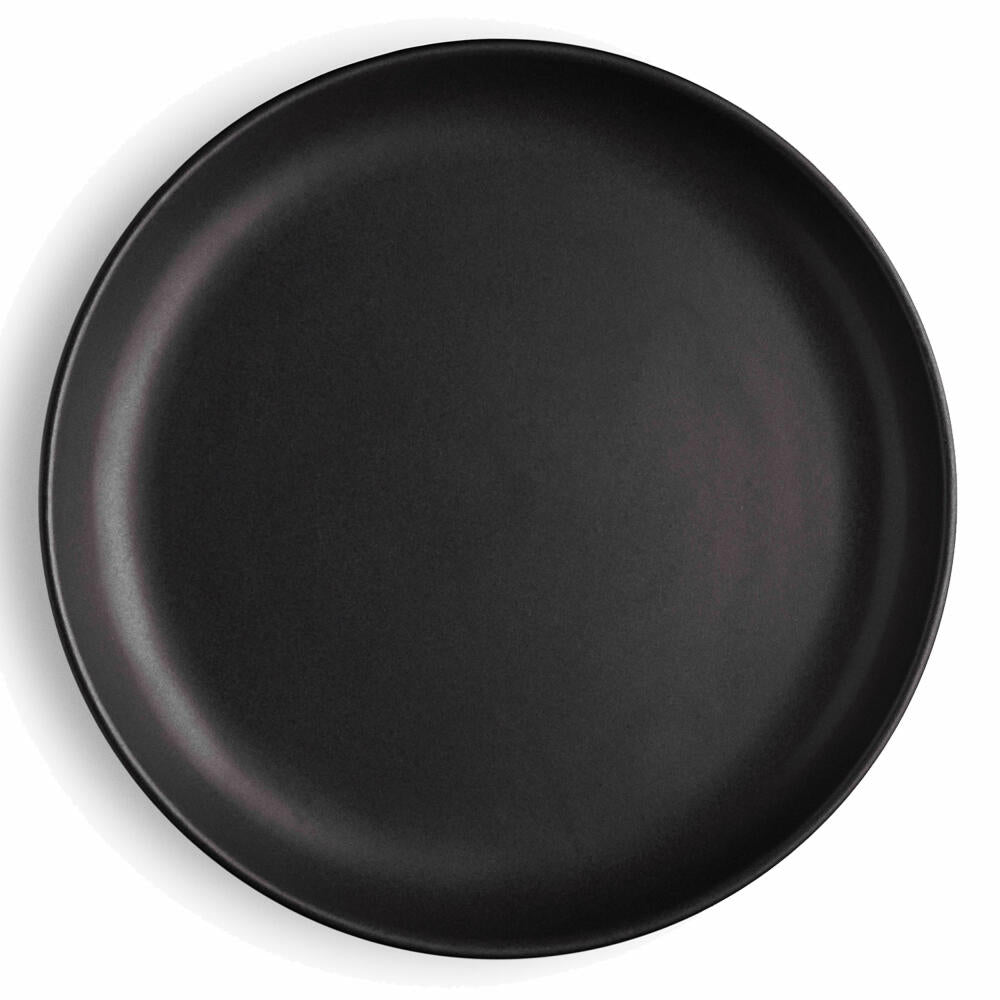 Eva Solo Nordic kitchen plate, cake plate, dessert plate, kitchen, enjoy, porcelain stoneware, black, Ø17 cm, 502789