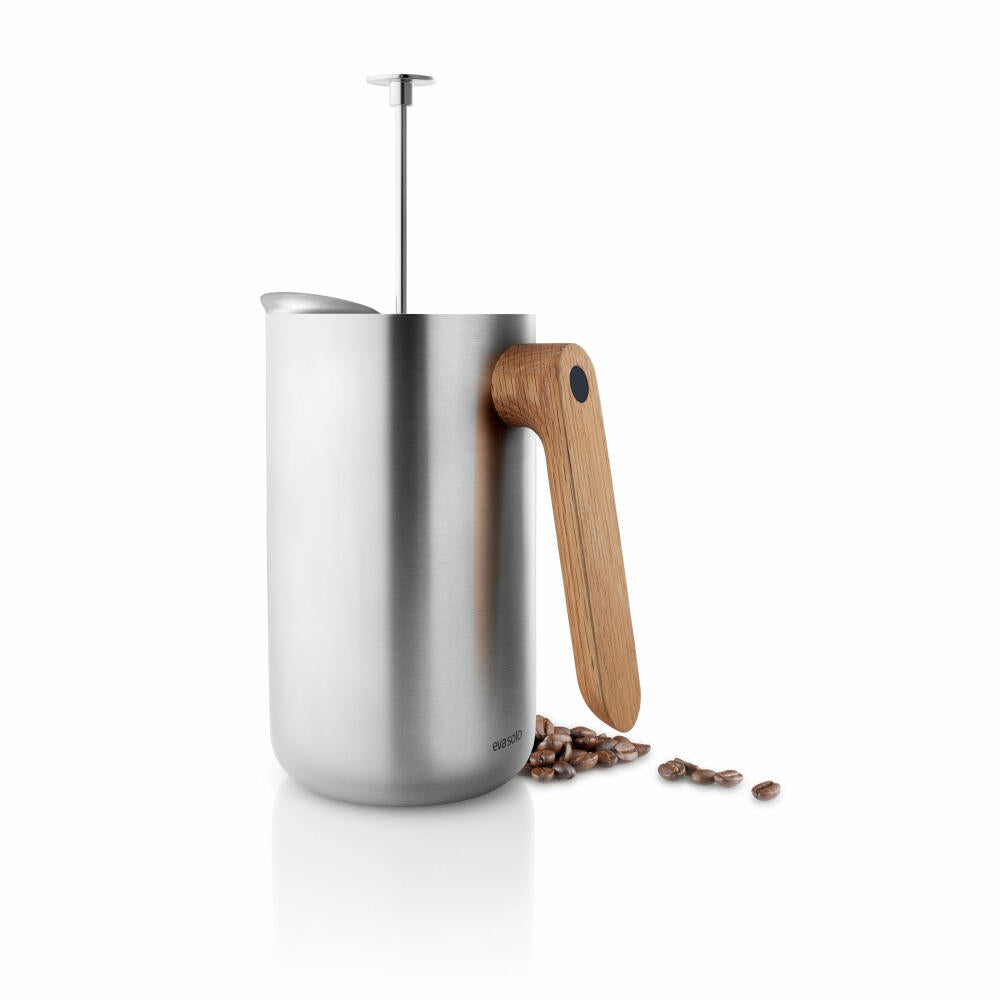 Eva Solo French Press with Insulation, Coffee Maker, Oak/Stainless Steel, 1 L, 502754