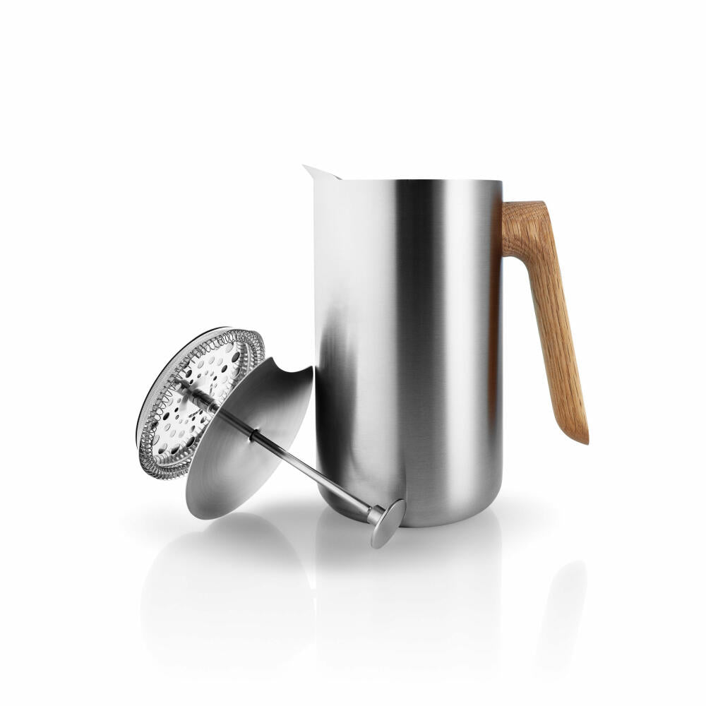 Eva Solo French Press with Insulation, Coffee Maker, Oak/Stainless Steel, 1 L, 502754