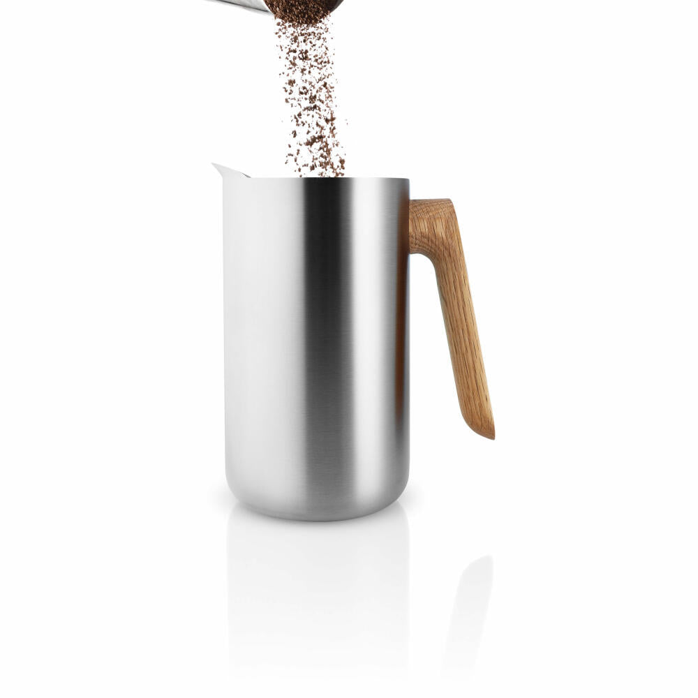 Eva Solo French Press with Insulation, Coffee Maker, Oak/Stainless Steel, 1 L, 502754