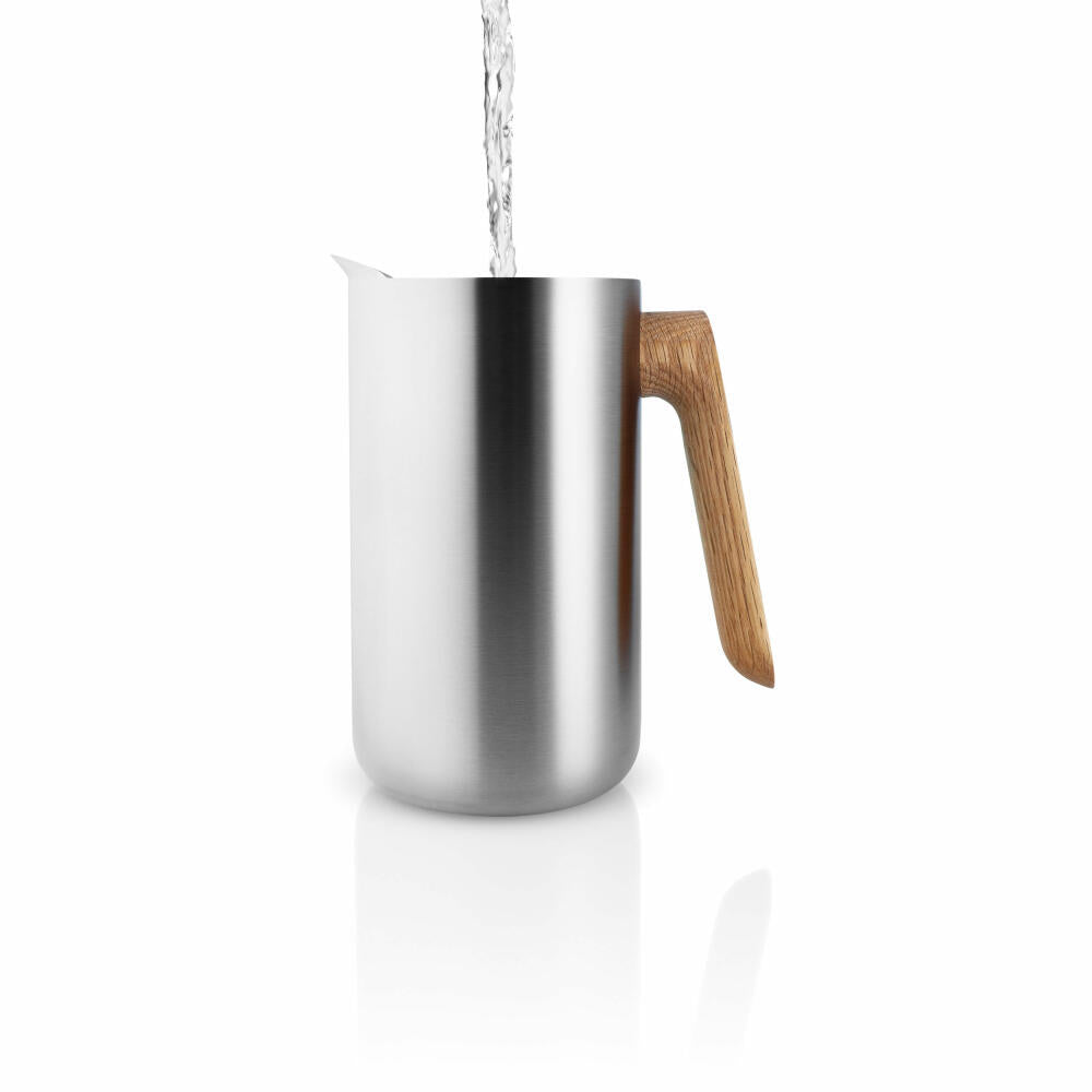 Eva Solo French Press with Insulation, Coffee Maker, Oak/Stainless Steel, 1 L, 502754