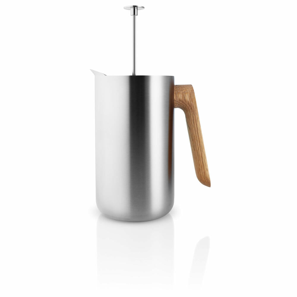 Eva Solo French Press with Insulation, Coffee Maker, Oak/Stainless Steel, 1 L, 502754