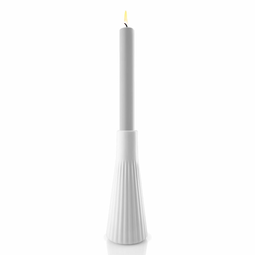 Eva Solo Legio Nova candlestick, candle holder, candles, decoration, table decoration, porcelain, white, H 16 cm, 887289