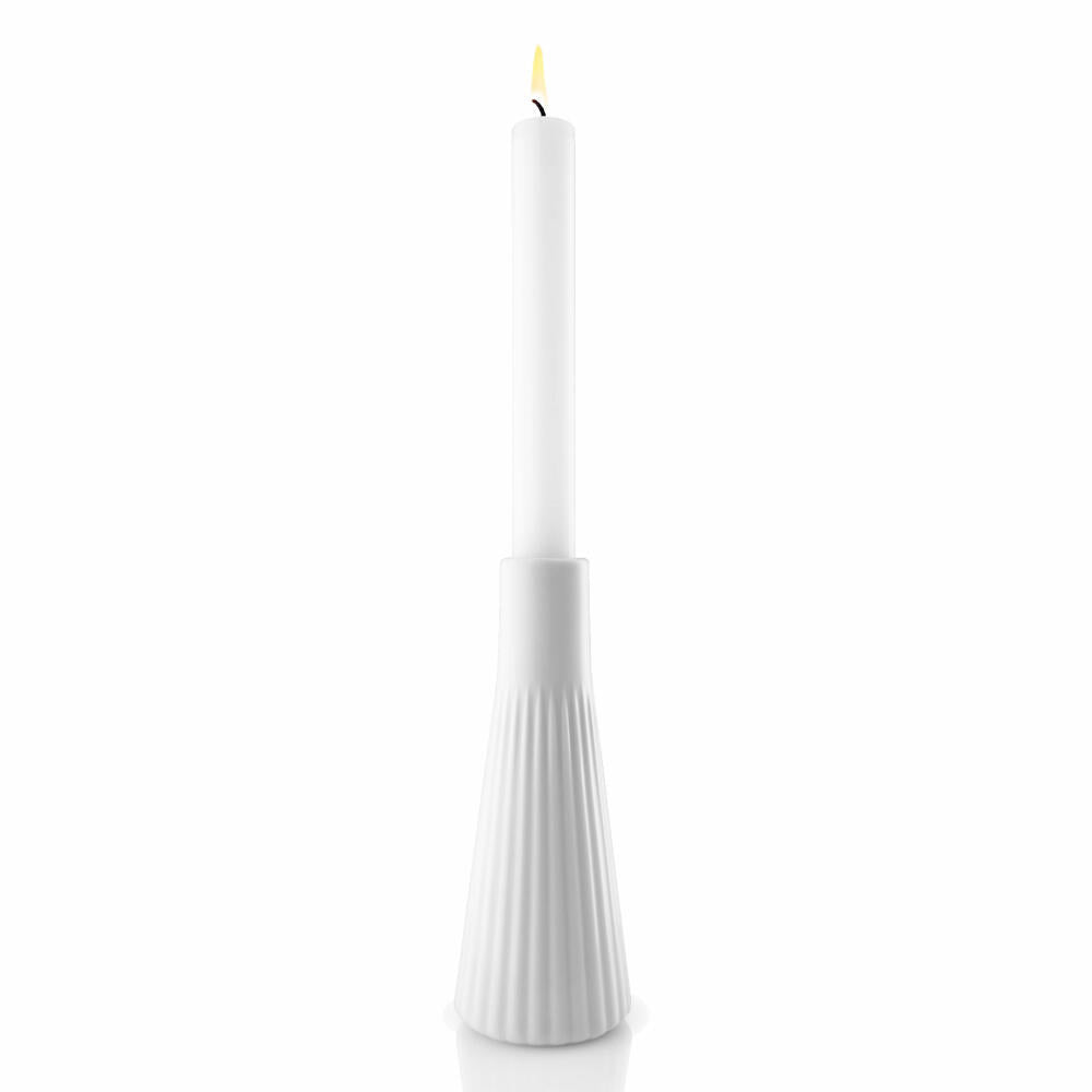 Eva Solo Legio Nova candlestick, candle holder, candles, decoration, table decoration, porcelain, white, H 16 cm, 887289