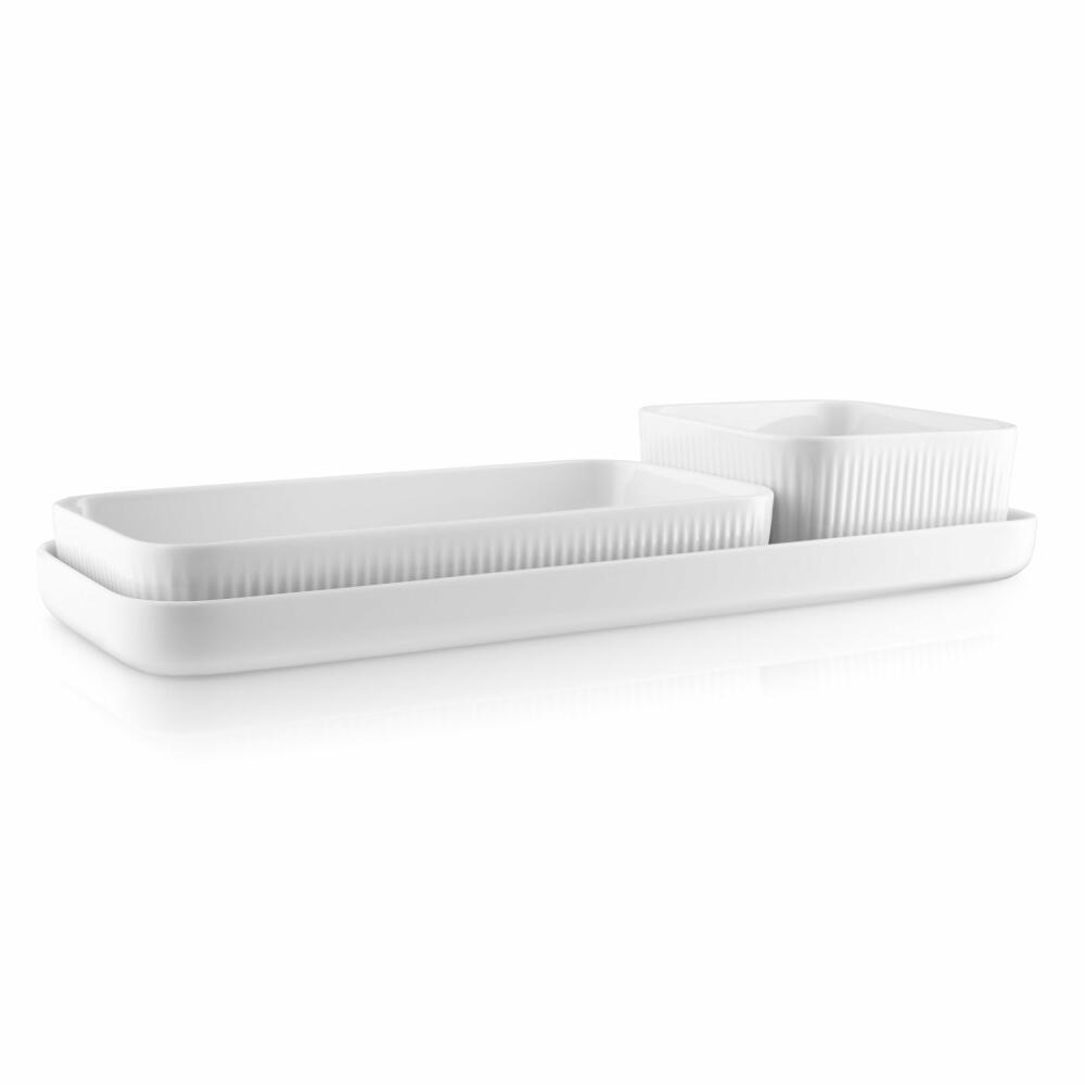 Eva Solo Legio Nova Servierform, Servierschale, Servierplatte, Porzellan, Weiß, 24 x 12 cm, 887293
