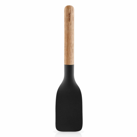 Eva Solo Nordic kitchen Pfannenheber, Pfannenwender, Wender, Kochen, Zubehör, Eichenholz/Silikon, Schwarz, L 28 cm, 530457
