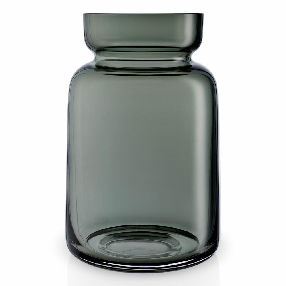 Eva Solo Silhouette glass vase, vase, flower vase, decorative vase, decoration, smoked glass, H 18.5cm, 591511