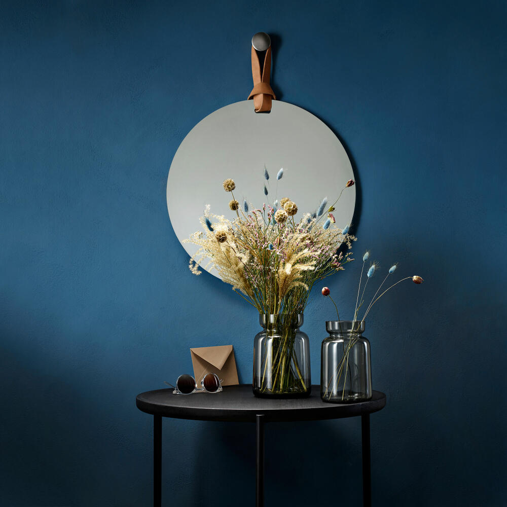 Eva Solo Silhouette glass vase, vase, flower vase, decorative vase, decoration, smoked glass, H 18.5cm, 591511