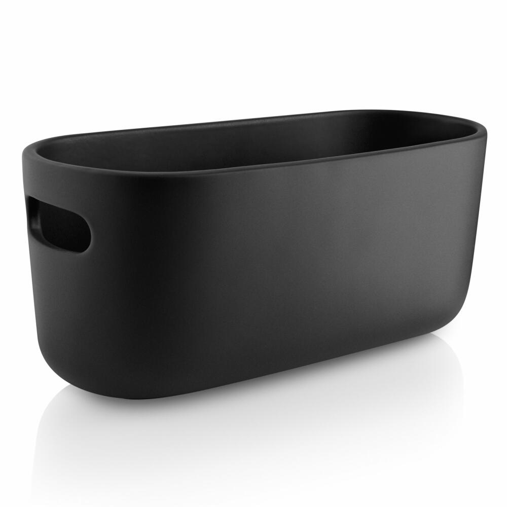 Eva Solo Self-Watering Herb Organizer, Herb Pot with Irrigation System, Herb Pot, Herbs, Ceramic/Plastic, Black, 568169
