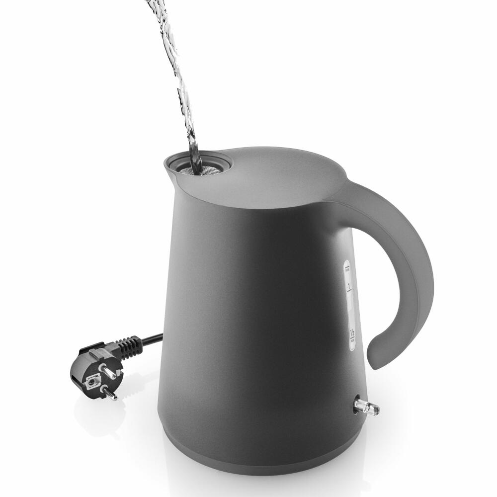 Eva Solo Rise Kettle Black, wireless, with automatic switch-off, stainless steel, plastic, black, 1.2 l, 502730