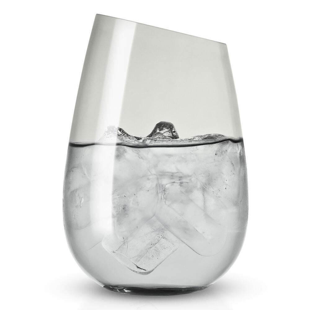 Eva Solo Glass Smokey Grey, drinking glass, water glass, mouth-blown glass, grey, 480 ml, 541044