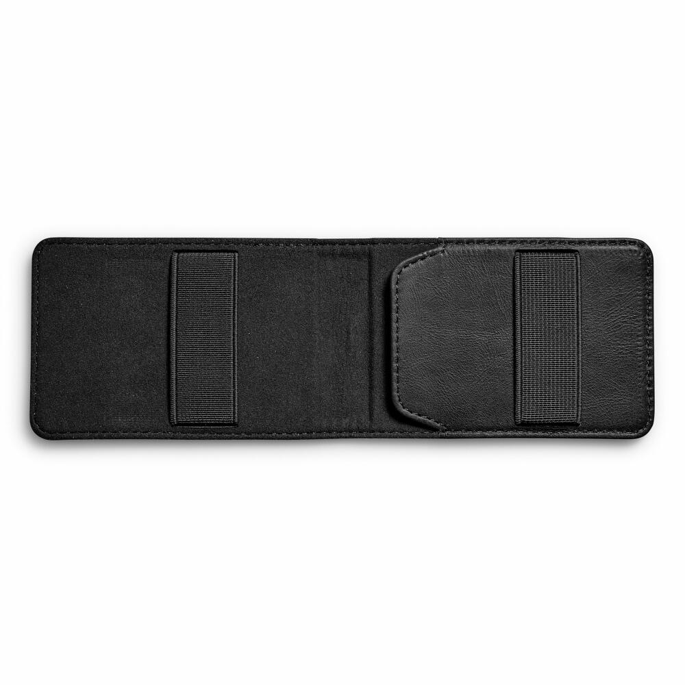 Eva Solo Card Wallet Black, Wallet, Purse, Leather, Elastic Band, Black, 19.6 x 6 cm, 549011