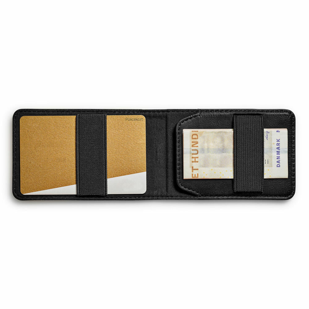 Eva Solo Card Wallet Black, Wallet, Purse, Leather, Elastic Band, Black, 19.6 x 6 cm, 549011