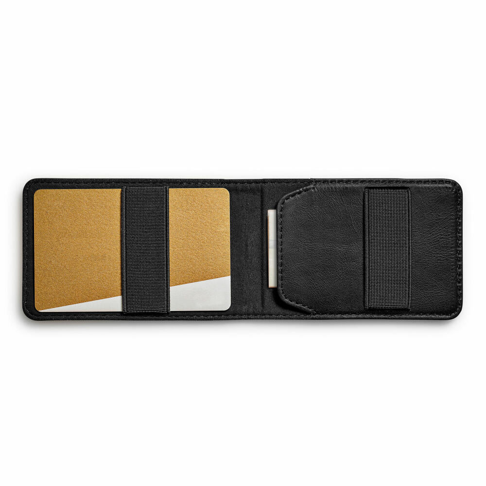Eva Solo Card Wallet Black, Wallet, Purse, Leather, Elastic Band, Black, 19.6 x 6 cm, 549011