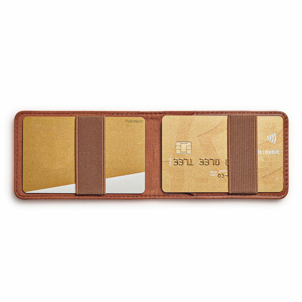Eva Solo Kartenportemonnaie Cognac, Geldbeutel, Portemonnaie, Leder, Gummiband, Braun, 549012