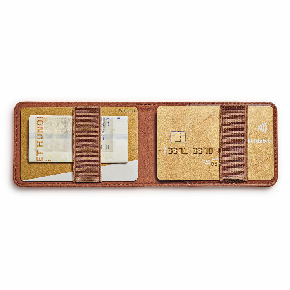 Eva Solo Kartenportemonnaie Cognac, Geldbeutel, Portemonnaie, Leder, Gummiband, Braun, 549012