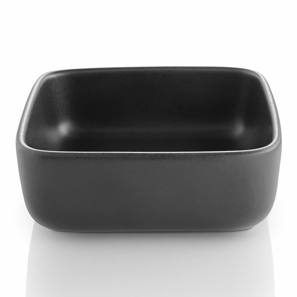 Eva Solo Square Bowl Nordic Kitchen, Serving Bowl, Tableware, Plate, Stoneware, Black, 11 x 11 cm, 502783