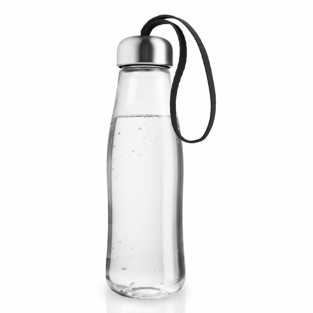 Eva Solo Glass Drinking Bottle Black, Bottle, Stainless Steel, Plastic, Nylon, Black, 500 ml, 575040