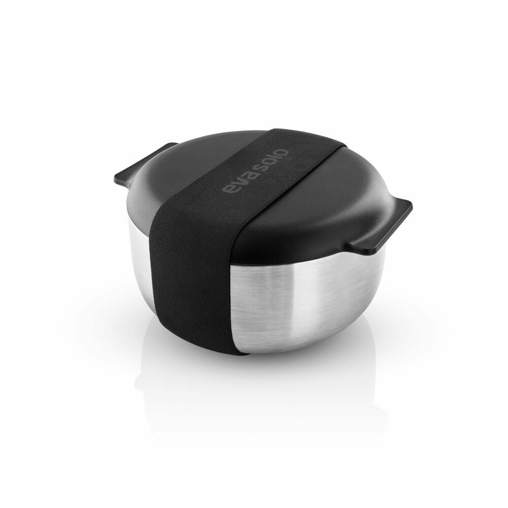 Eva Solo To Go lunch box, lunch box, snack box, thermal container, food container, stainless steel, steel / black, 750 ml, 503072