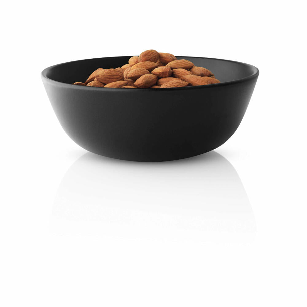 Eva Solo Schale Nordic Kitchen 16 cm, Flache Schüssel, Müslischale, Steinzeug, Schwarz, 150 ml, 502766