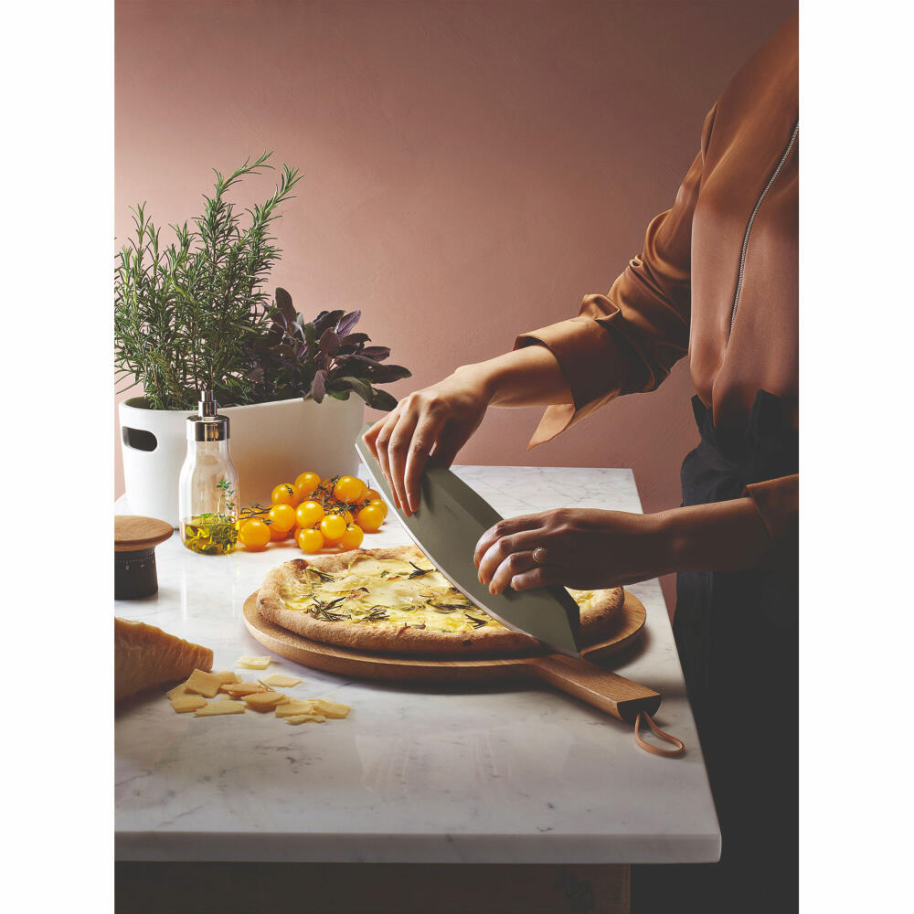 Eva Solo Pizza- und Kräutermesser Green Tool, Wiegemesser, Pizzaschneider, Kunststoff, Stahl, Grün, 531500