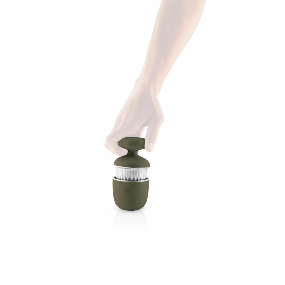 Eva Solo Gewürzmörser Green Tool, Mörser, Gewürzpresse, Gewürzzerkleinerer, Edelstahl, Kunststoff, Grün, D 7.8 cm, 531507