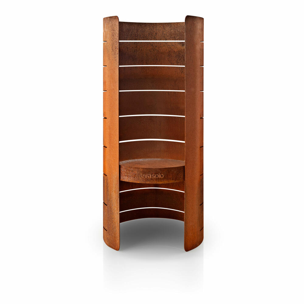 Eva Solo FireCylinder garden fireplace, garden fireplace, fire pit, wood stove, garden oven, Corten steel, H 66.5 cm, 571142