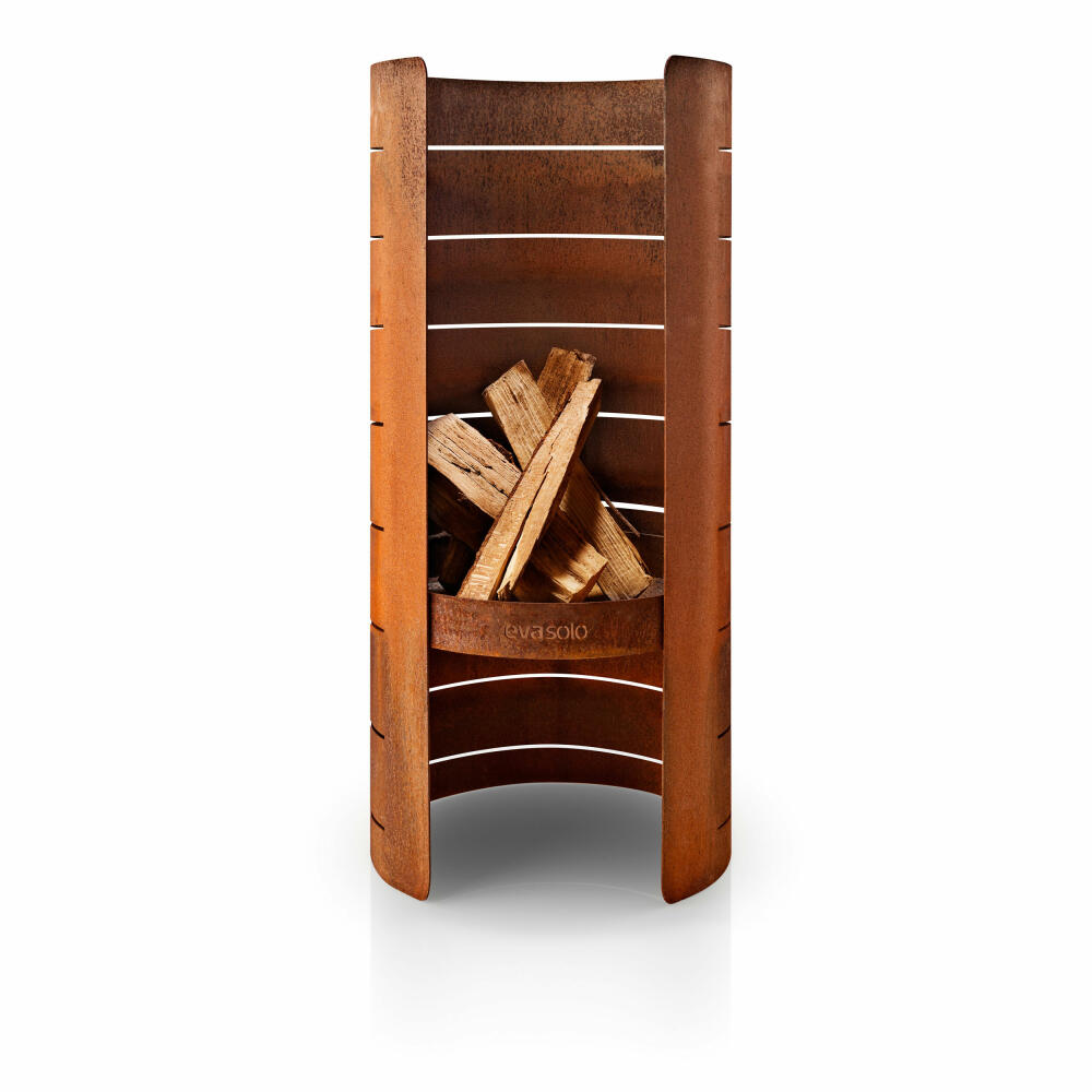Eva Solo FireCylinder garden fireplace, garden fireplace, fire pit, wood stove, garden oven, Corten steel, H 66.5 cm, 571142