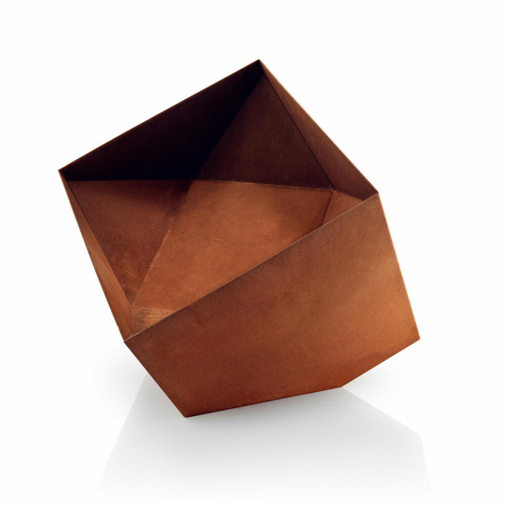 Eva Solo FireCube Gartenkamin, Garten Kamin, Feuerstelle, Holzofen, Gartenofen, Cortenstahl, H 45.2 cm, 571144