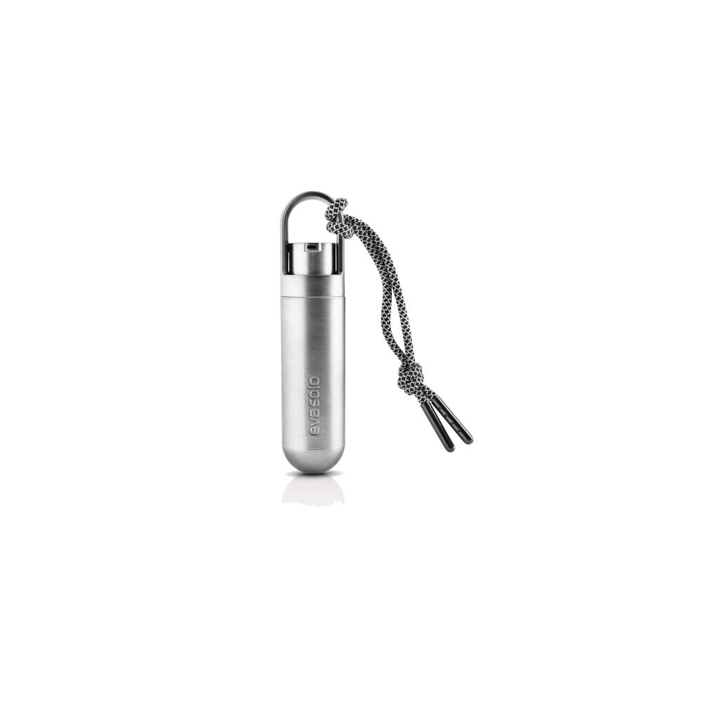 Eva Solo Minidispenser für Handdesinfektionsgel, Spender, Schlüsselanhänger, Kordel, Kunststoff, Silver, 17 ml, 567901
