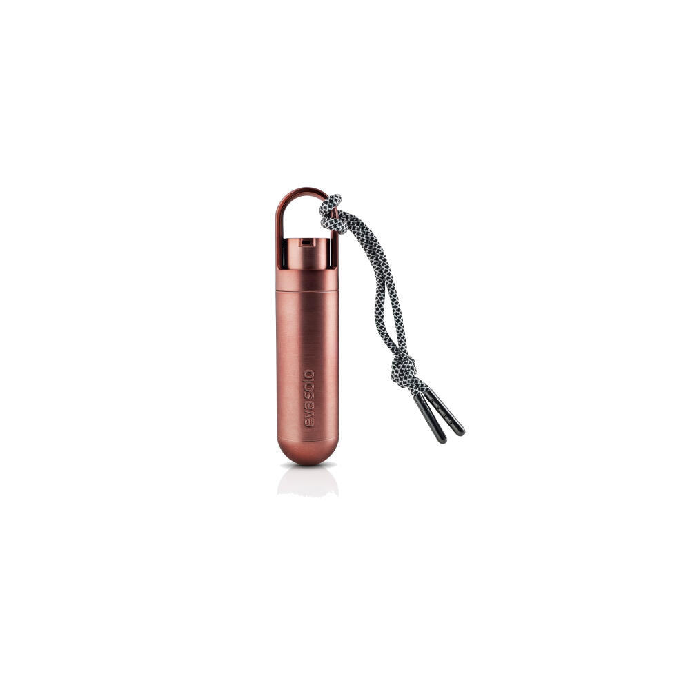 Eva Solo Minidispenser für Handdesinfektionsgel, Spender, Schlüsselanhänger, Kordel, Kunststoff, Bronze, 17 ml, 567902