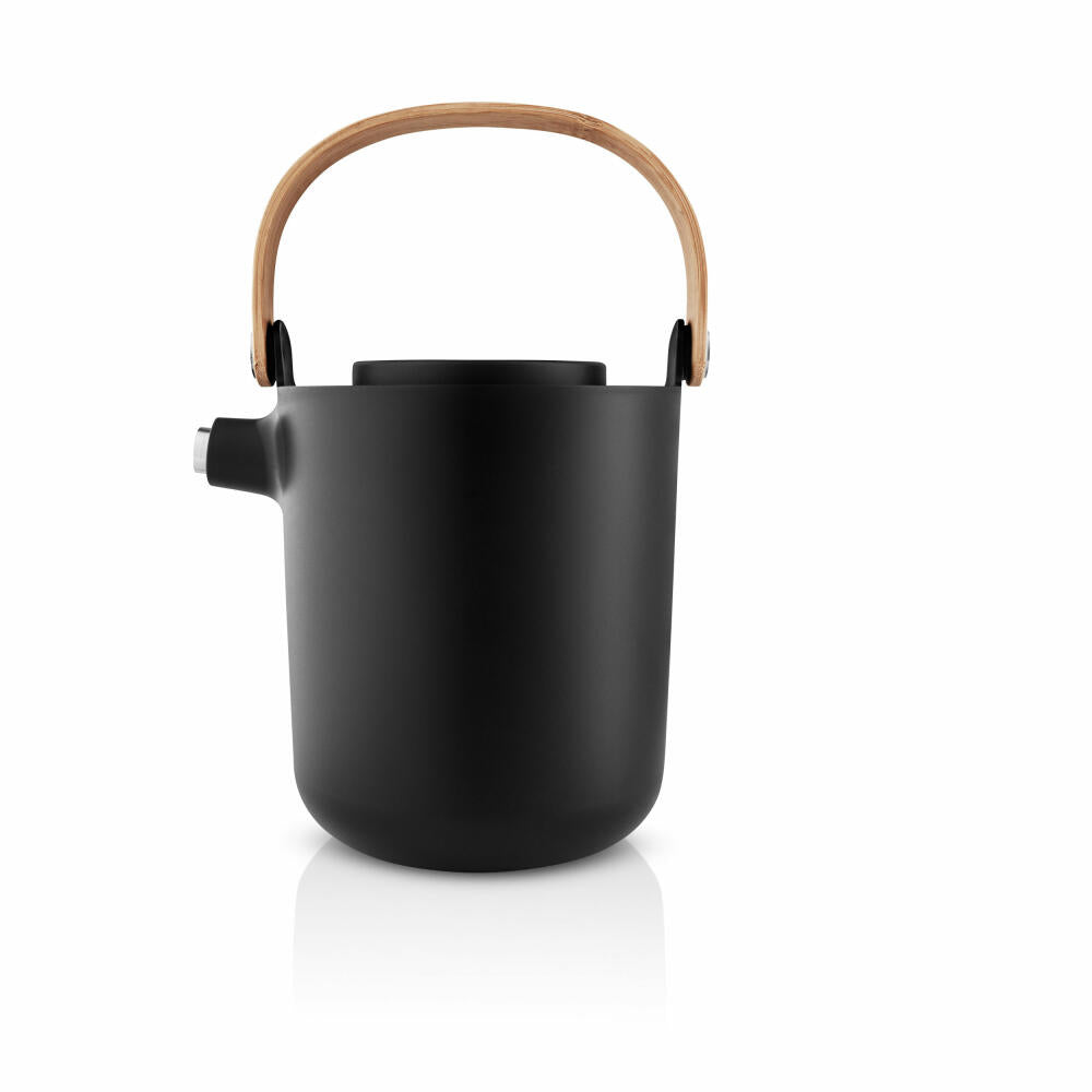 Eva Solo Tea Thermos Jug Nordic Kitchen, Insulated Jug, Stainless Steel, Plastic, Black, 1 L, 520439