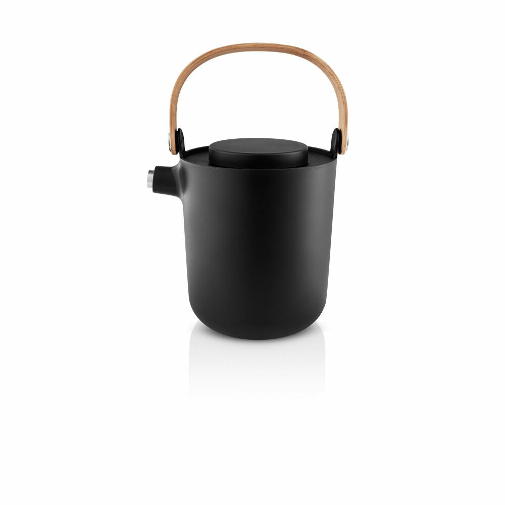 Eva Solo Tea Thermos Jug Nordic Kitchen, Insulated Jug, Stainless Steel, Plastic, Black, 1 L, 520439