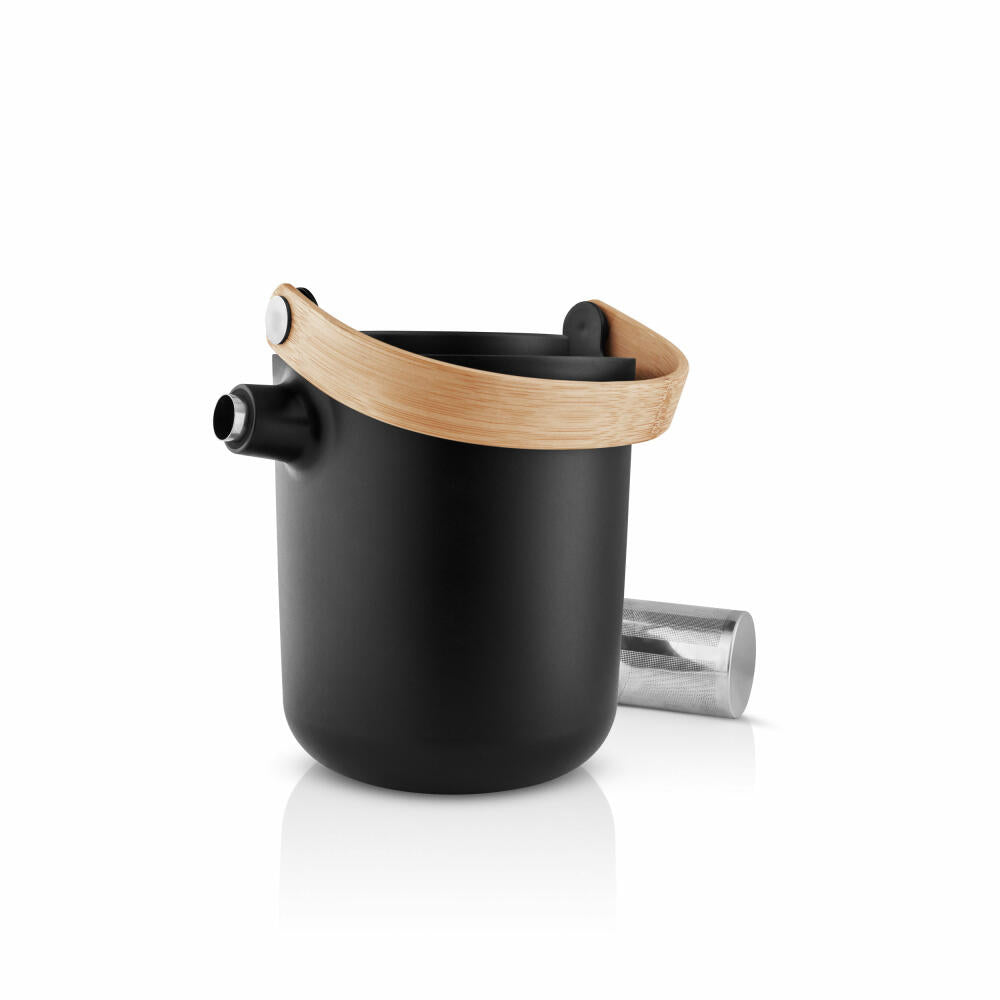 Eva Solo Tea Thermos Jug Nordic Kitchen, Insulated Jug, Stainless Steel, Plastic, Black, 1 L, 520439