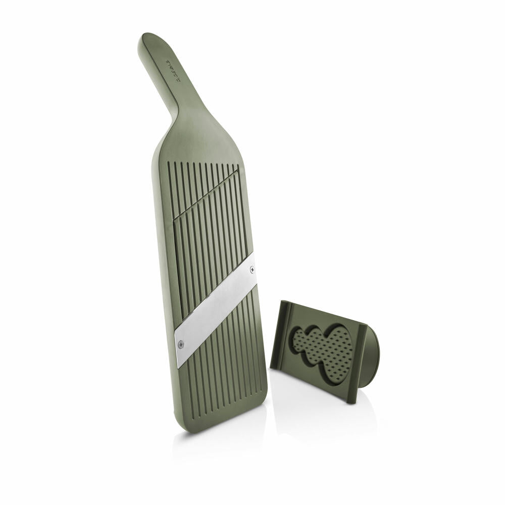 Eva Solo Green Tool vegetable slicer, vegetable grater, mandoline, stainless steel, plastic, green, 531536