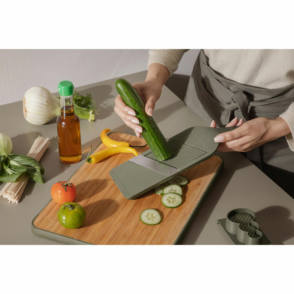 Eva Solo Green Tool vegetable slicer, vegetable grater, mandoline, stainless steel, plastic, green, 531536