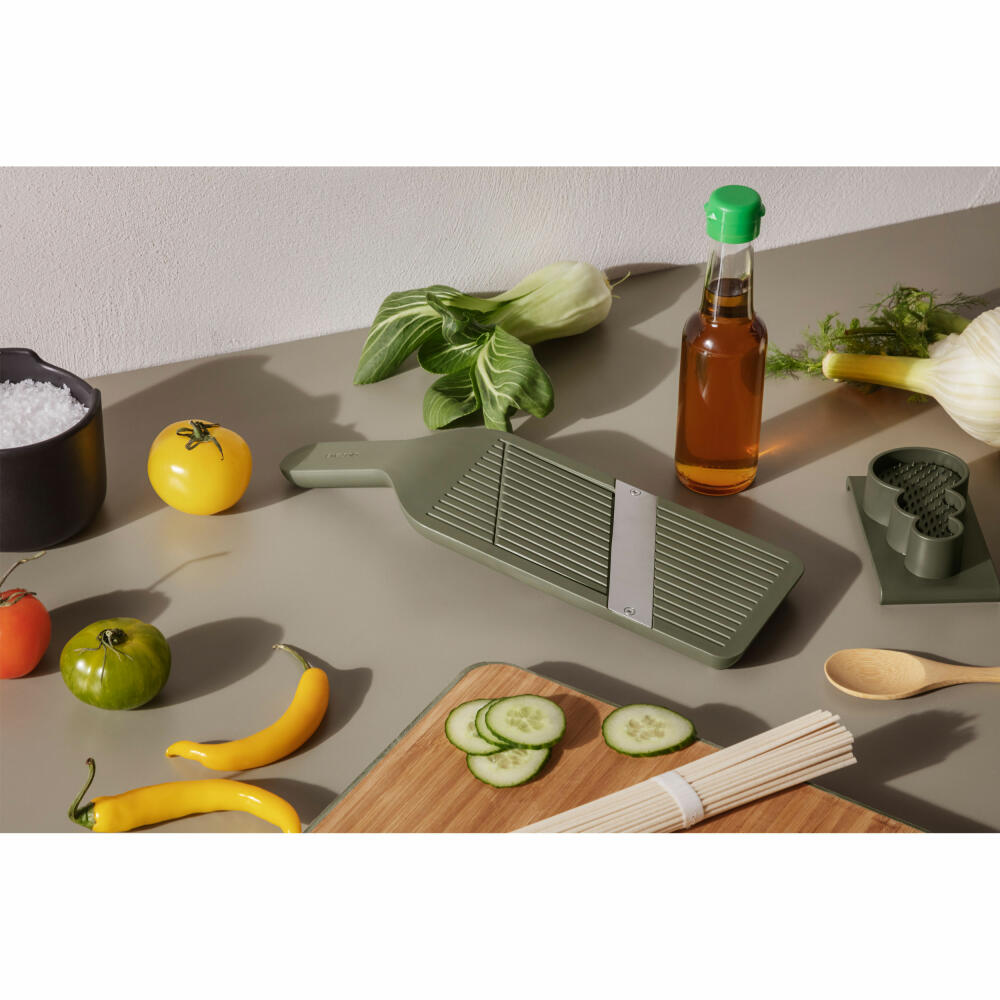 Eva Solo Green Tool vegetable slicer, vegetable grater, mandoline, stainless steel, plastic, green, 531536