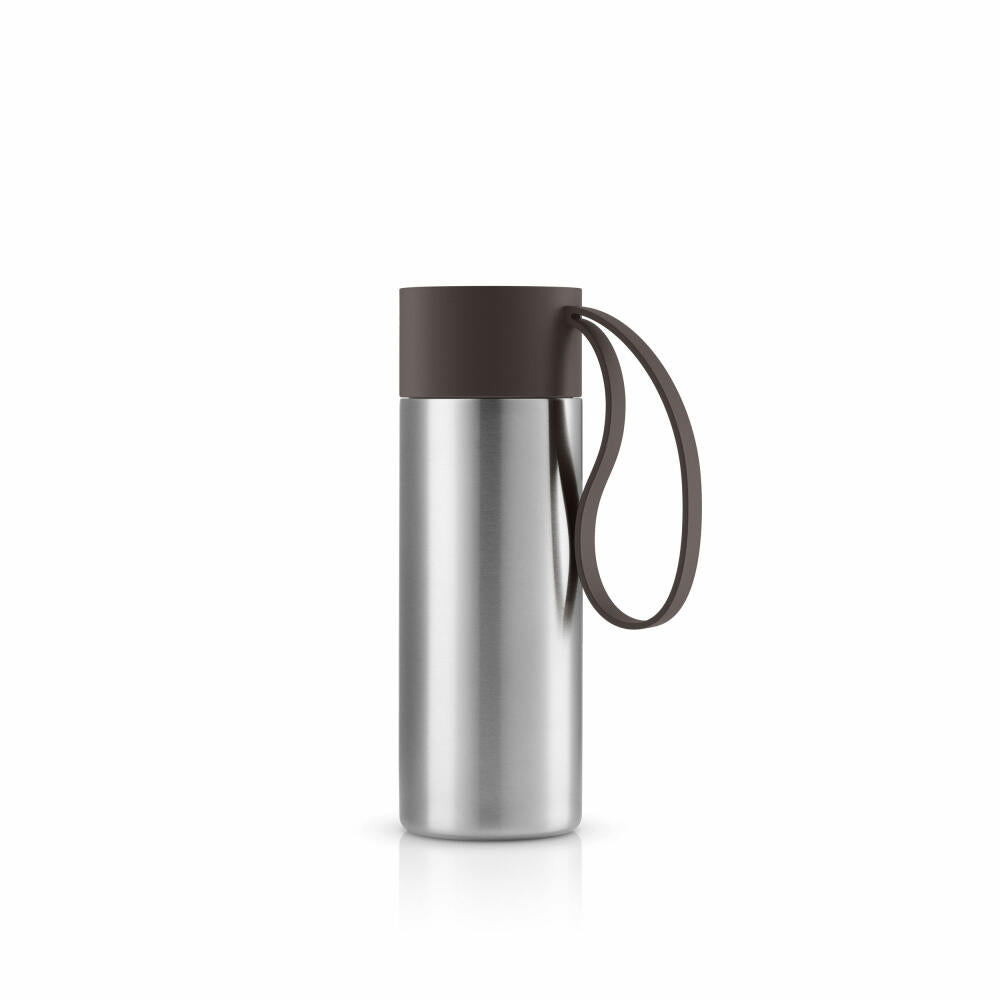 Eva Solo Insulated Mug To Go Cup, Thermo Mug, Stainless Steel, Plastic, Chocolate, 350 ml, 567044