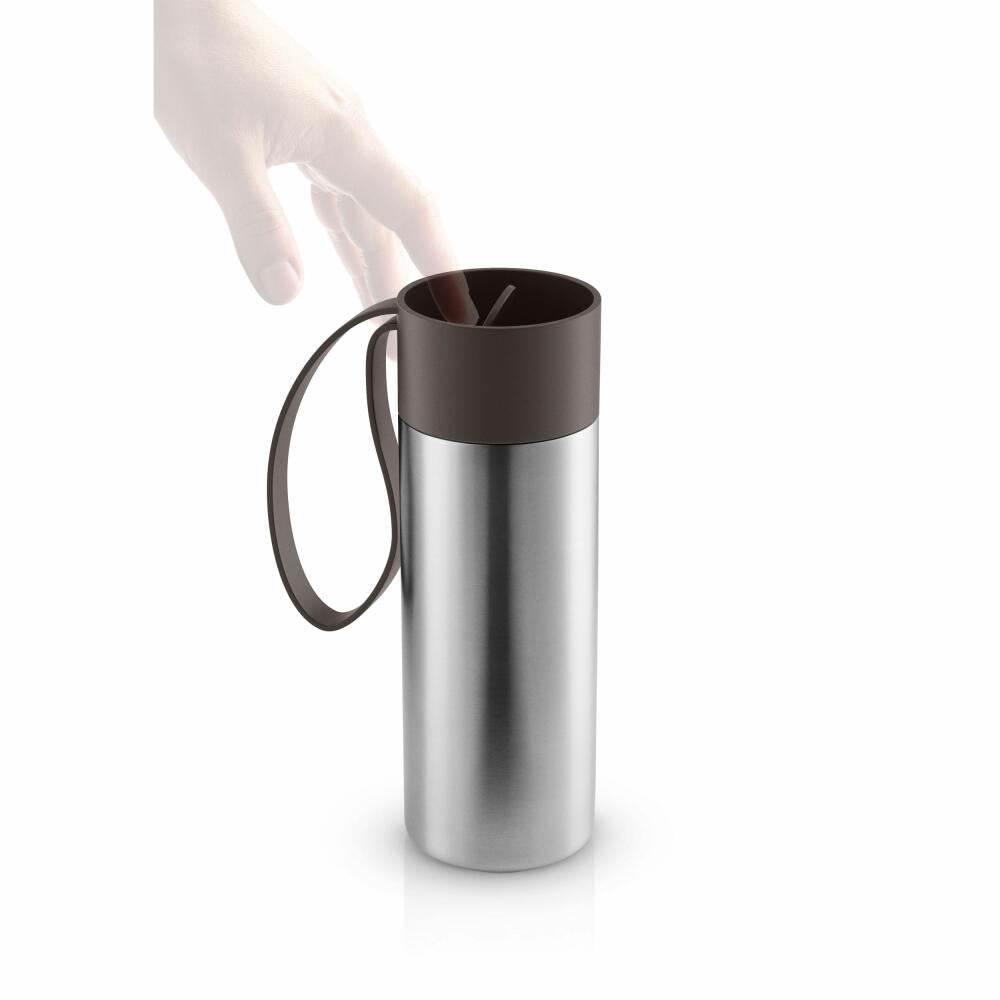 Eva Solo Insulated Mug To Go Cup, Thermo Mug, Stainless Steel, Plastic, Chocolate, 350 ml, 567044