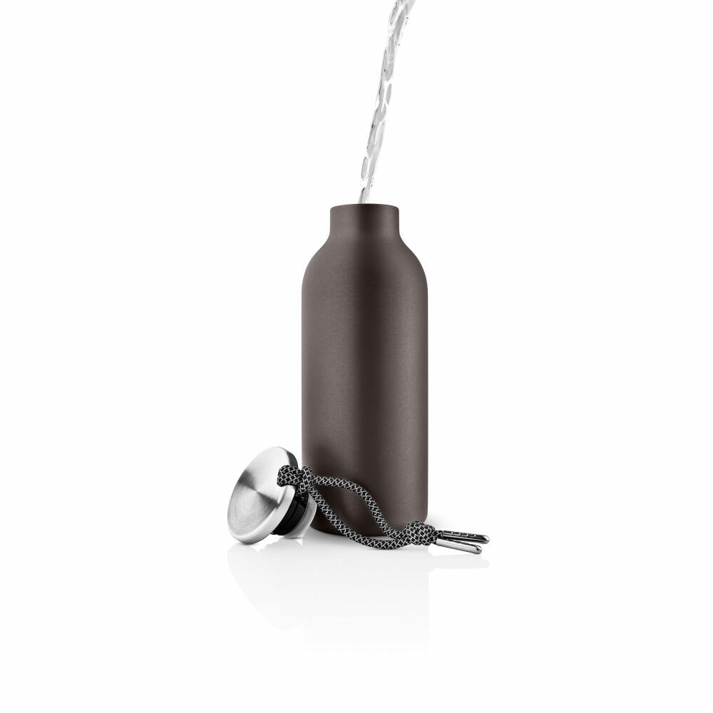 Eva Solo Insulated Bottle 24/12 To Go, Thermo Bottle, Stainless Steel, Plastic, Chocolate, 500 ml, 505033