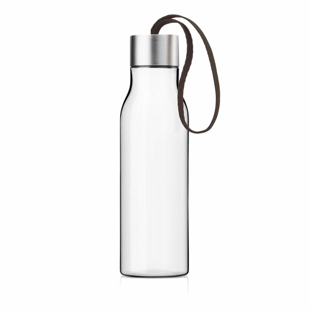 Eva Solo drinking bottle, water bottle, plastic, stainless steel, chocolate, 500 ml, 503048