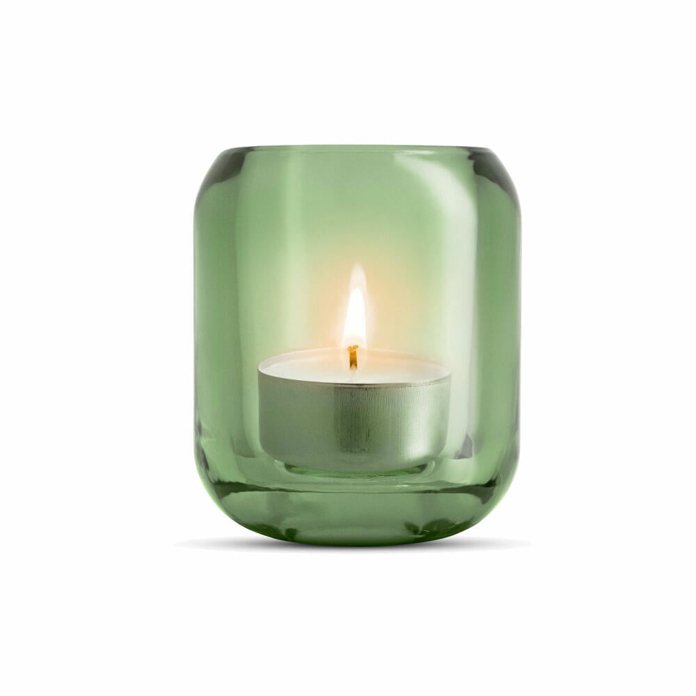 Eva Solo Acorn glass candle holder set of 2, lantern, tealight holder, glass, pine, 8 cm, 571378