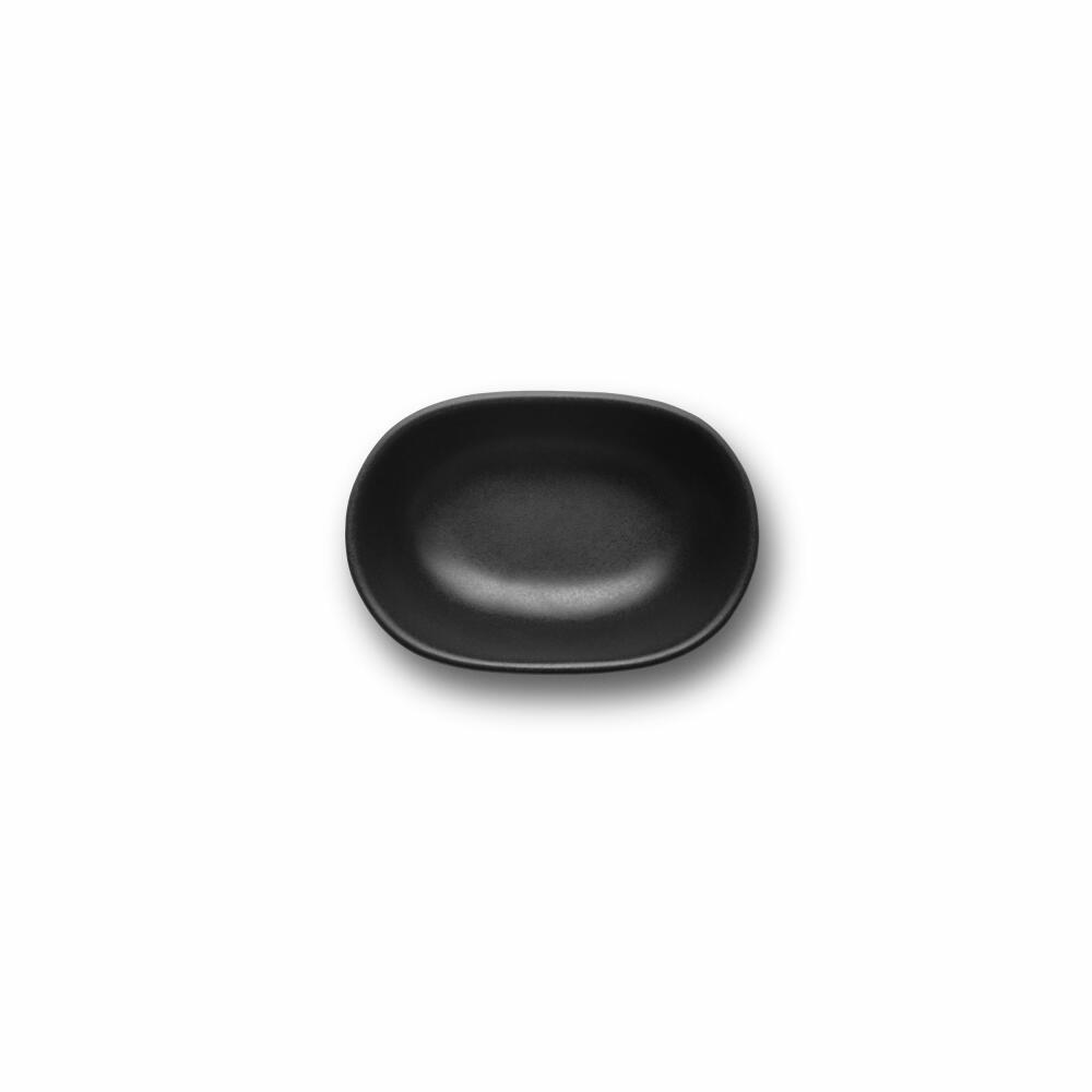 Eva Solo Nordic kitchen Sojaschüssel, Kleine Schüssel, Schale, Dipschale, Snackschale, Steinzeug, Black / Schwarz, 100 ml, 512703
