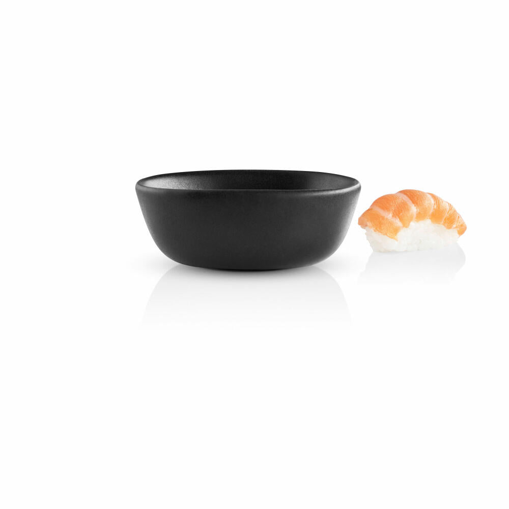 Eva Solo Nordic kitchen Sojaschüssel, Kleine Schüssel, Schale, Dipschale, Snackschale, Steinzeug, Black / Schwarz, 100 ml, 512703