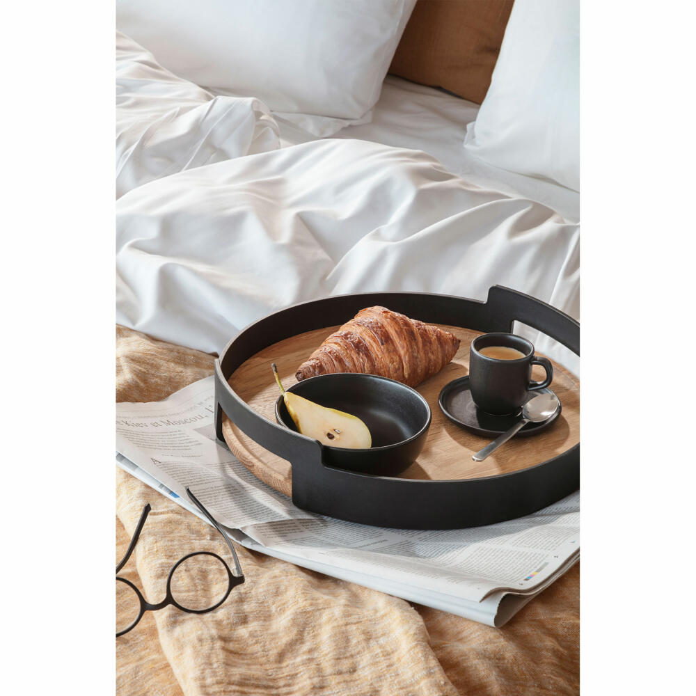 Eva Solo Nordic kitchen espresso cup with saucer, espresso cup, coffee cup, stoneware, black, 65 ml, 512705
