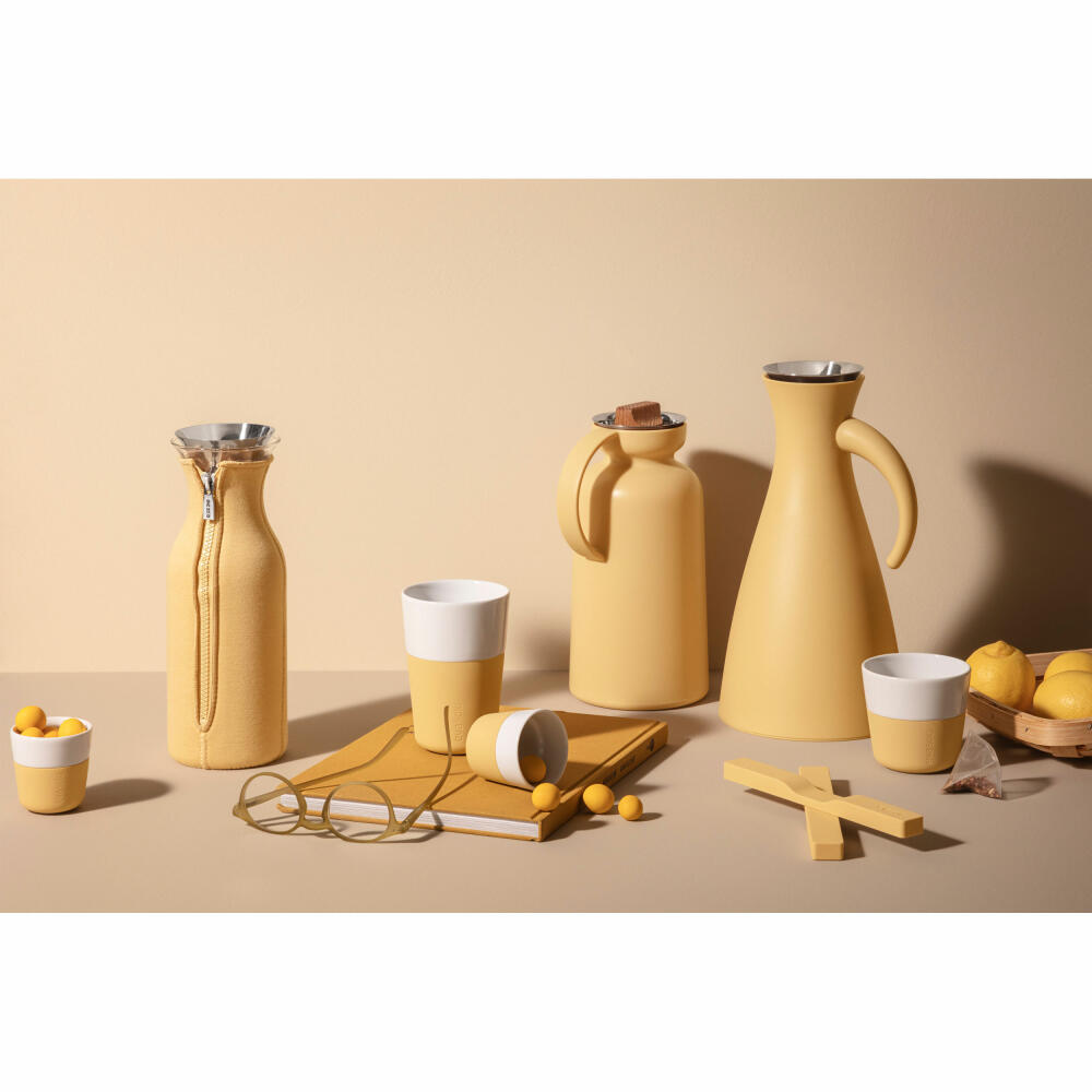 Eva Solo Isolierkanne Golden Sand, Kaffeekanne, Thermokanne, Teekanne, Edelstahl / Glas / Kunststoff, 1 L, 502849